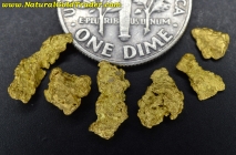 2.08 Grams (6) Nevada Gold Nuggets