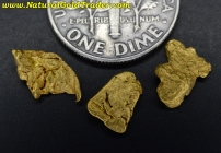 1.50 Grams (3) California Gold Nuggets