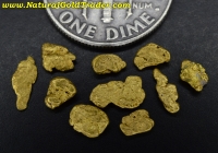 1.33 Grams (10) Plumas Co. California Nuggets