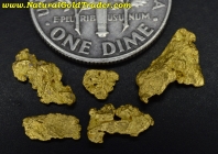 1.28 Grams (5) Nevada Placer Gold Nuggets