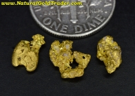 1.35 Grams (3) Northern California Gold Nuggets