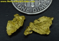 1.24 Grams (2) Mariposa California Gold Nuggets