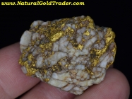 34.8 Gram Baker Oregon Gold & Quartz Specimen 