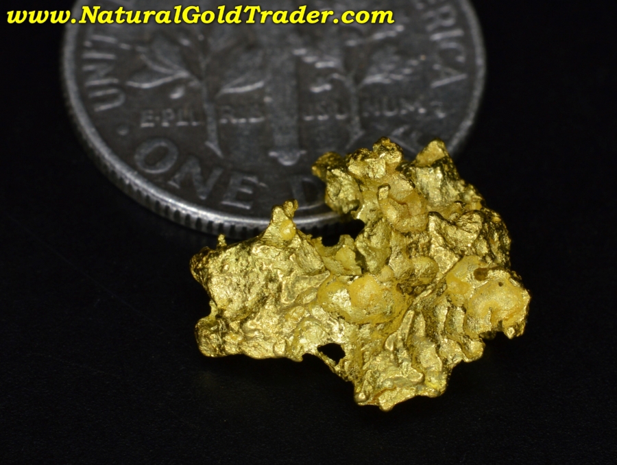 thumbnail image 2 of Natural Australian Gold Nugget – 1.45g Hand Prospected, 18k-22k Purity, Certified 2 of 3