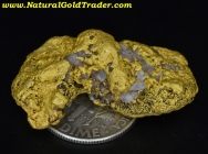 22.01 Gram Mexico Gold Nugget with Quartz