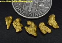 1.45 Grams (5) Western Australia Gold Nuggets