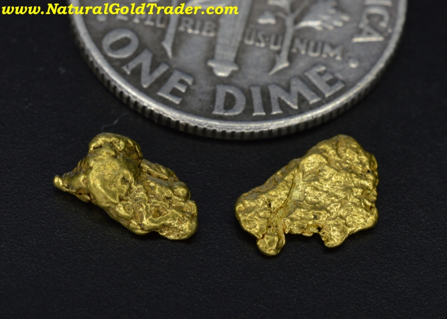 .65 Grams (2) Dahlonega Gold Nuggets
