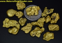 1 ozt.+ 31.25 Grams (15) Yukon Can Gold Nuggets