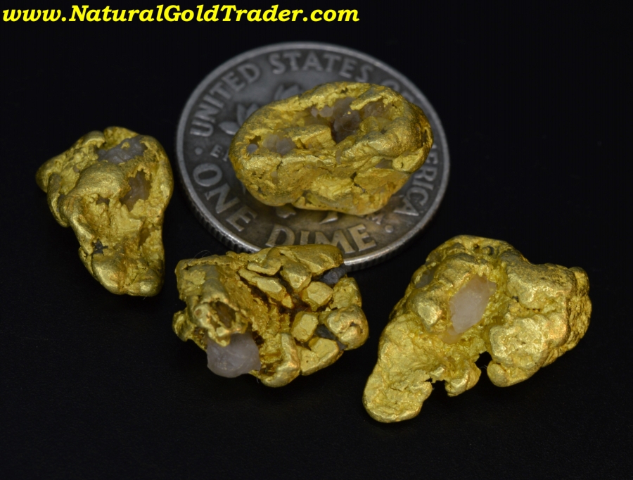 11.32 Grams (4) Gold Creek Montana Gold Nuggets