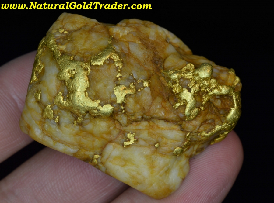 128.14 Gram Murray Idaho Gold & Quartz Specimen