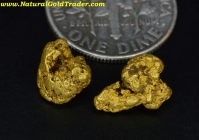 2.98 Gm. (2) Fish Creek Montana Gold Nuggets