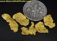 1.85 Grams (5) Baker OR. Foil Gold Nuggets