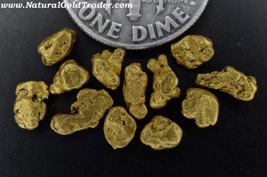 3.13 Grams (12) California Gold Nuggets