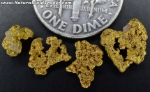 1.97 Grams (4) Australia Gold Nuggets