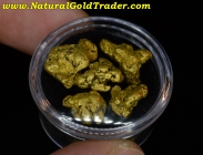 10.18 G. (5) Canadian Natural Gold Nuggets