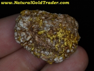 35.09 Gram El Dorado California Gold & Quartz