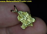 2.27 Gram Alaskan Gold Nugget Pendant 