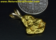 3.00 G. Alaskan Placer Gold Nugget Pendant