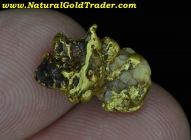 3.42 Gram Murray Idaho Gold Nugget with Quartz