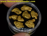 10.12 G. (8) Murray ID. Natural Gold Nuggets