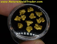 3.25 Grams (11) Natural Alaska Gold Nuggets