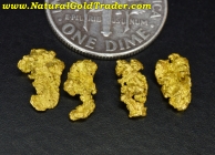 1.57 G. (4) Humboldt Co. Nevada Gold Nuggets