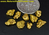 4.44 Grams (9) Coloma California Gold Nuggets