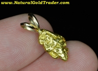 2.36 Gram AK. Natural Gold Nugget Pendant