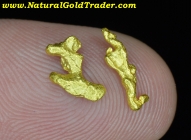 .88 G. (2) Pure Eastern Australia Gold Nuggets