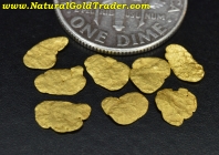 .83 G. (8) Alaskan Large Placer Gold Flakes