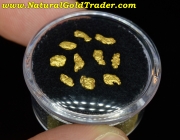 .86 Grams (10) Arizona Dry-Wash Gold Nuggets