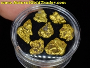 12.03 Grams (7) Alaska Natural Gold Nuggets