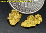 1.23 G. (2) Jungo Road Nevada Gold Nuggets