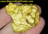 64.58 G Victoria Triangle Aussie Pure Gold Nugget 