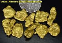 .5 ozt.+ 15.66 Grams (10) Klondike Gold Nuggets