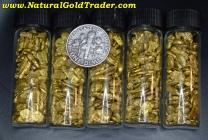 1 Ozt. 31.1 Gram Vials of Alaskan Gold Nuggets 