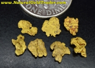 1.45 Grams (7) Alaskan Natural Gold Nuggets