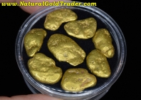 1 ozt.+ 31.31 G. (8) AK. Dredged Gold Nuggets
