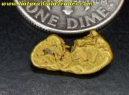 1.13 G. Arizona Mojave Desert Gold Nugget