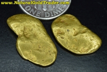.25 ozt.+ 7.94 Grams (2) Alaskan Gold Nuggets