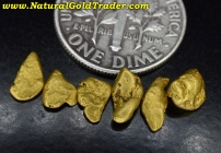 1.98 G. (6) Kern County California Gold Nuggets 