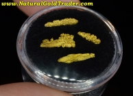 1.12 Grams (4) Montana Natural Gold Crystals
