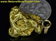 10.89 G. Alaska Chunky Gold Nugget Pendant