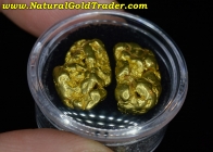 19.50 Gm. (2) Rounded Alaska Gold Nuggets