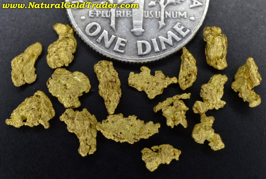 2.13 Grams (15) Nevada Placer Gold Nuggets