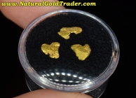 .83 Grams (3) Natural Alaska Gold Nuggets