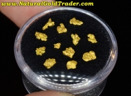 .96 Grams (12) Chunky Montana Gold Nuggets