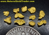 .98 G. (11) Big-Sky MT. Natural Gold Nuggets