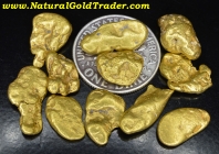 .50 ozt. 15.55 Grams (11) Alaskan Gold Nuggets