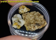 6.59 G. (3) Canyon City Oregon Gold & Quartz 